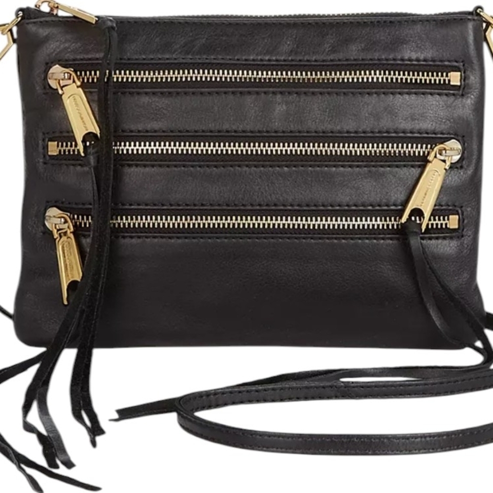 Rebecca Minkoff Black Leather Crossbody Bag